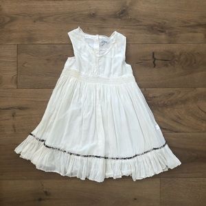 IKKS kids white European designer dress